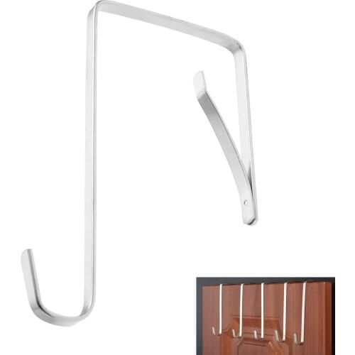 5 Pcs Adjustable Over The Door Hook Door Hanger Metal Hanging Hook Cabinet Door Single Hooks for Hats Clothes Towels Handbags