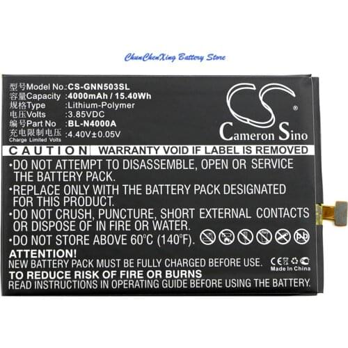 Cameron Sino 4000mAh Battery BL-N4000A for GIONEE GN5003, GN5003s, V187 Pro