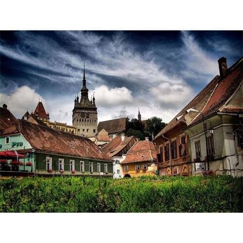 Diy Scenery Embroidery Rhinestone Romania Diamond Painting Portrait Cross Stitch Mosaic Wall Home Decor JX703