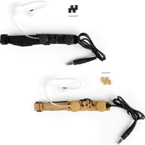 Artudatech Z-Tactical Throat Mic Adjustable Neck Strap Walkie Talkie Headset Headphone