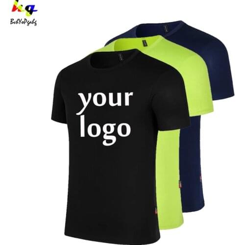 Design/custom logo T-shirt printing logo quick-drying mens and womens short-sleeved casual sports top
