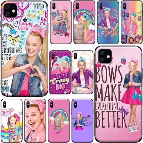 Jojo Siwa Phone Case for iPhone 11 12 pro XS MAX 8 7 6 6S Plus X 5S SE 2020 XR Soft Silicone Shell Cover Funda