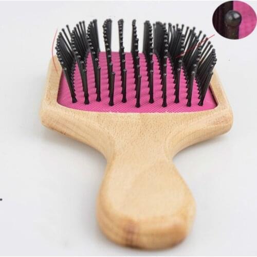 Wooden Bamboo Hair Brush Pin Hairbrush Scalp Massage Improve Hair Health Wood Paddle Detangling Comb