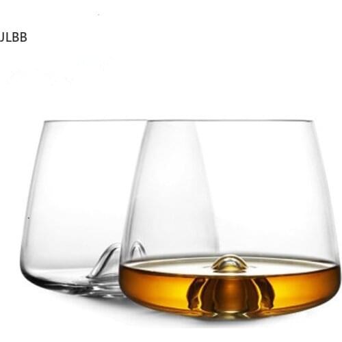 Designer Whiseddy Swirl Whisky Rock Glass Verre Whiskey Tumbler XO Chivas Cognac Brandy Snifter Red Wine Drinking Glasses Cup