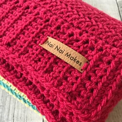 Personalize faux leather knitting labels, Labels for Handmade Products,leather tags for crochet,Logo Labels