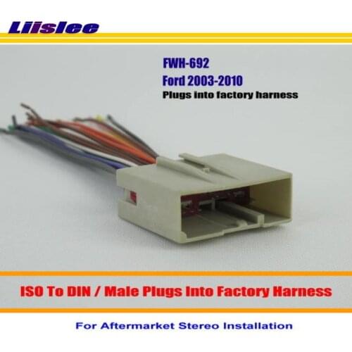 Liislee For Kia Sorrento Spectra/Male ISO Radio Wire Cable Wiring Car Stereo Adapter Connector/Plugs into Factory Harness