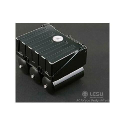 1/16 RC LESU Battery Tank Equipment Box Metal for Bru Tractor Truck Dumper Model TH16707-SMT5