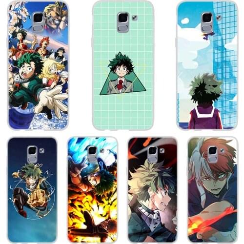 Phone case Soft For Samsung Galaxy J6 J8 J3 J5 J7 J4 Plus 2015 2016 2017 EU 2018 Prime Pro My Hero Boku No Academia Deku Bakugou