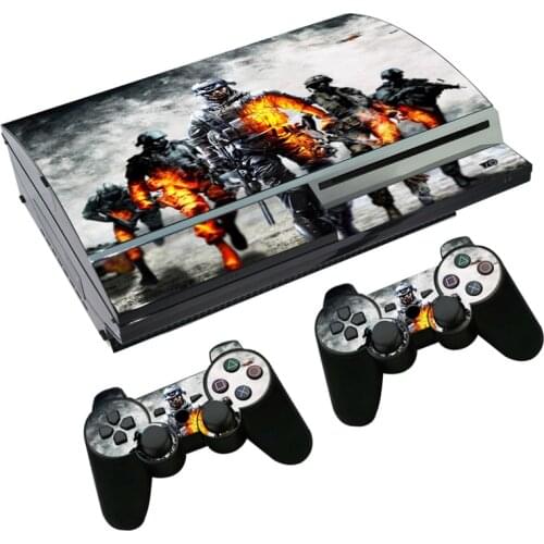 Battlefield Skin Sticker Decal for PS3 Fat PlayStation 3 Console and Controllers For PS3 Skins Sticker Vinyl Film