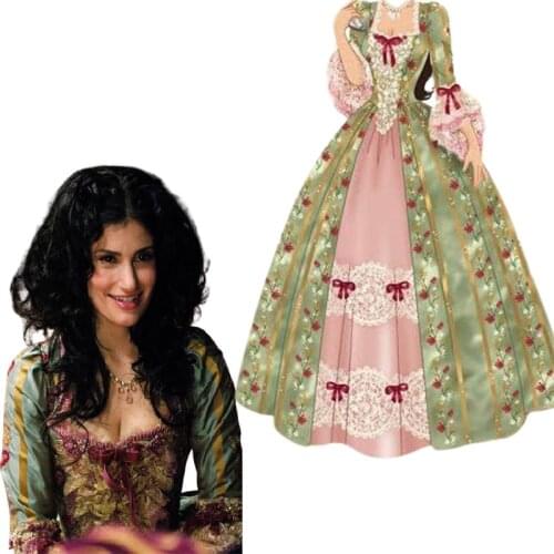 New green Woman Vintage Costumes 18th Duchess Retro medieval Renaissance Reenactment Theatre Civil war Victorian dress D-700