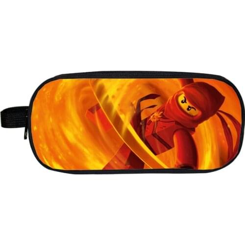 Ninja Boy Girl Cartoon Pencil Case Bag School Pouches Children Student Pen Bag Kids Purse Gifts