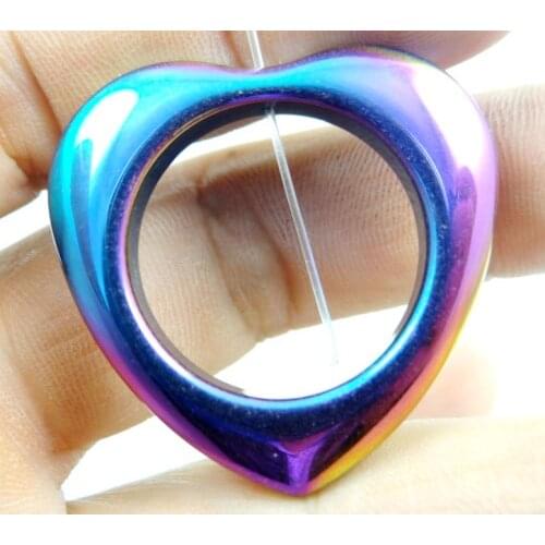 Natural stone Quartz crystal Turquoises tiger eye Heart-shaped Beads Pendant for diy Jewelry making necklace Accessories