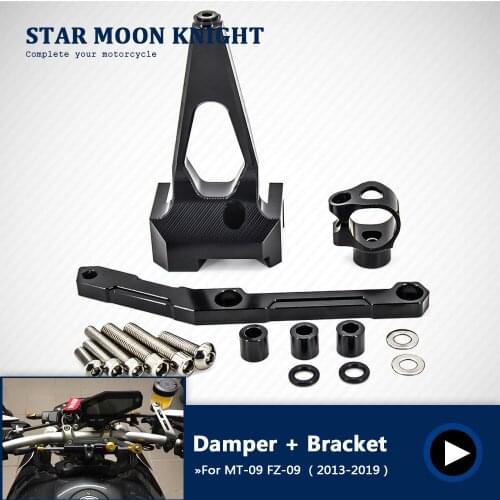 Motorcycle Steering Stabilize Damper Bracket Mounting kit Anti-vibration support for MT09 MT-09 MT 09 FZ09 FZ 09 FZ-09 2013-2019