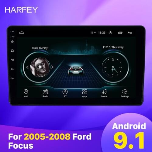 Harfey Android 9.1 for Ford Focus 2005 2006 2007 2008 HD Touchscreen 9 inch AUX Bluetooth WIFI USB GPS Radio support DVR Carplay