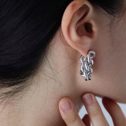 Long Chain Earrings For Women Metal Gold Silver Color Tassel Stud Earring Female Fashion Personalized Ear Jewellery Gift