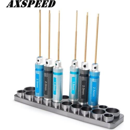 Screwdriver Storage Rack Holder Screwdriver Organizers for Hex Cross Screw Driver RC Tools Kit Organizers 20 Hole without Tools