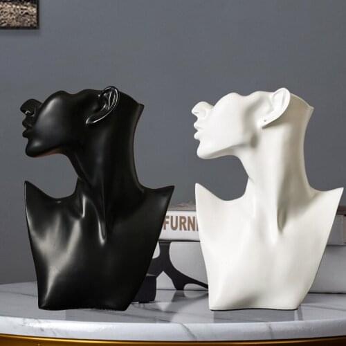 Home Decoration Resin Statues Modern Lady Sculpture Living Room Decor Sculpture Abstract Desktop Decoration for Home Decor