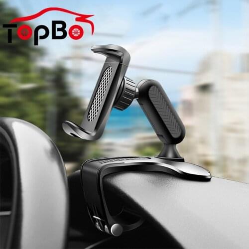 Universal Car Mobile Phone Mount Bracket 360° Rotation Sun Visor Mirror Dashboard Mount GPS Stand Multifunctional Phone Holder