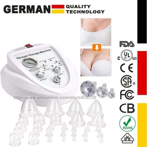 Vacuum Therapy Massage, Cupping-Therapy Sets, Body Shape Massage M achine, Lifting Breast Enhancer Massager Cup