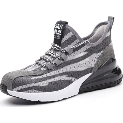 Safety Shoes Men Women Steel Toe Cap Footwears Breathable Mesh Puncture Proof Construction Work Seakers Non-Slip Boots