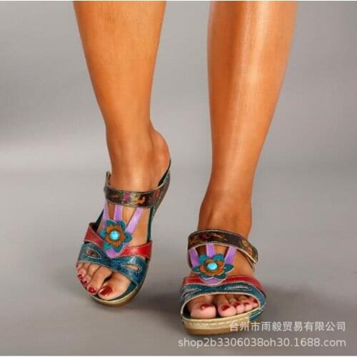 Women Sandals Platform Sandals Shoes Women Bow 2020 Summer Sandals Slipper Indoor Outdoor Flip-flops Beach Shoes Female Slippers