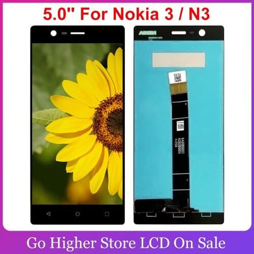 5.0'' For Nokia 3 Lcd Display Digitizer Touch Screen Assembly Repair Part For Nokia N3 TA-1032 TA-1020 TA-1038 1280x720