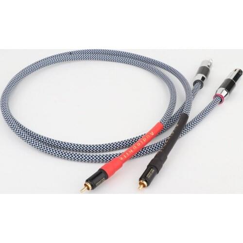 1 Pair Audiophile Audio Cable 2 RCA Male to 2 XLR Male/Female Plug Interconnect cable HIFI RCA to XLR Hifi Audio Cable