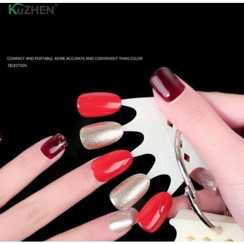 10Pcs Crown Shape False Nail Tips Color Card Nail Practice Display Unique Useful Nail Gel Color Card Display Tool New