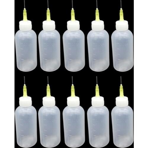 10Pcs DIY Epoxy Resin Mold Small Gaps Coloring Bottles With Syringe Needle Handling Resin Colorant Details Craft Tools