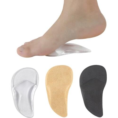 2 Pcs Professional Arch Orthotic Support Insole Foot Plate Flatfoot Corrector Shoe Cushion Foot Care Insert Insoles Silicone Gel