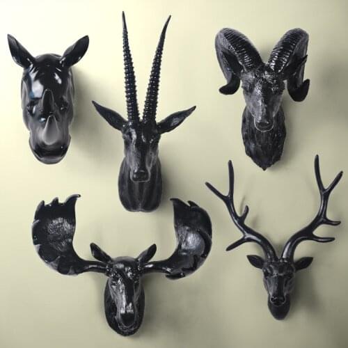 2016 Home Decoration Accessoriesthree Deer Head Hanging Wall Mural Animal Furnishing European Style Of The Ancient Ornament