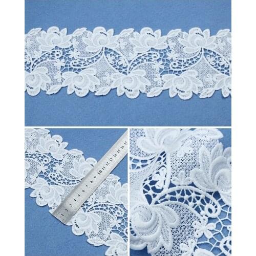 5 Yard/Lot 11CM New embroidered water-soluble lace dress accessories DIY lace dress Trimming Lace Sale For 5 Yard