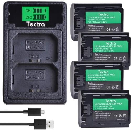 NP-FZ100 bateria NPFZ100 NP FZ100 Battery+Type C Dual Charger for Sony Alpha 9 A9 9R A9R 9S A9S A7RIII A7R3 7RM3 A7m3 BC-QZ1