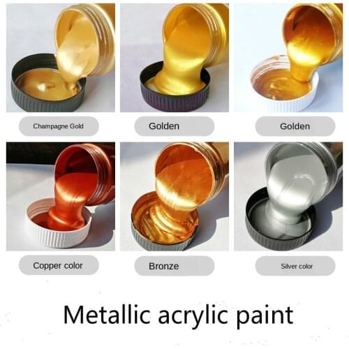 Acrylic paint, metallic color, DIY graffiti wall painting, hand-painted shoe stones, special paint for pearlescent painting