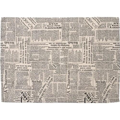 English Newspaper Style Table Cloth Napkins Dinner Table Cloth Tea Towel Mats Pads Decoration
