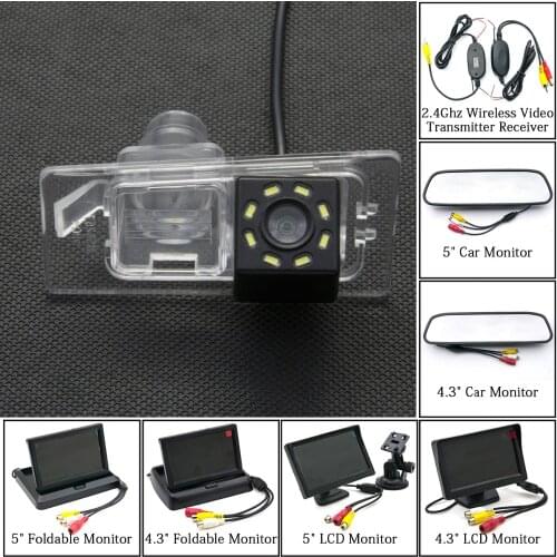 8LED Car Reverse Camera For Asian Hyundai Elantra 2011 2012 Kia Ceed European Version 5 inch Parking Rear view Monitor Wireless
