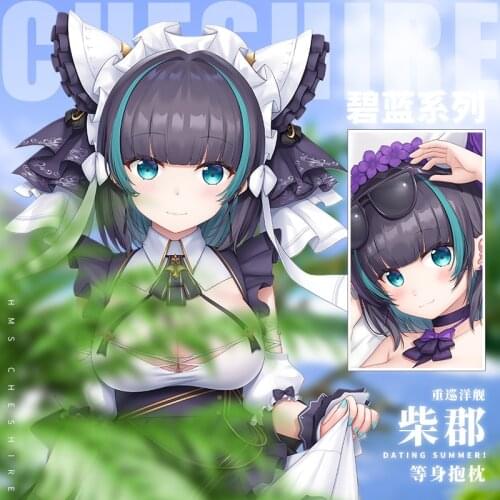 Azur Lane Cheshire Anime Game Cartoon Dakimakura Hugging Body Pillow Case Otaku Pillow Cushion Cover Cosplay Gifts