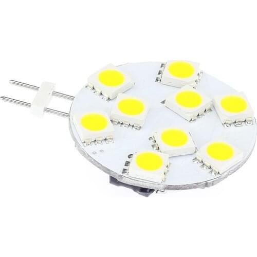 Free Shipment (12VDC& AC/DC10-30V )G4 LED 9pcs 5050 SMD Side pin Yachts Boats Ships Automobiles Carts Bulb Lamp 20pcs/lot