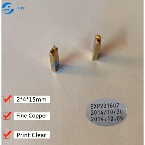 Free shipping 2*4*15mm English letters and number,Hot stamping letters thermal ribbon printing alphabet font for coding machine