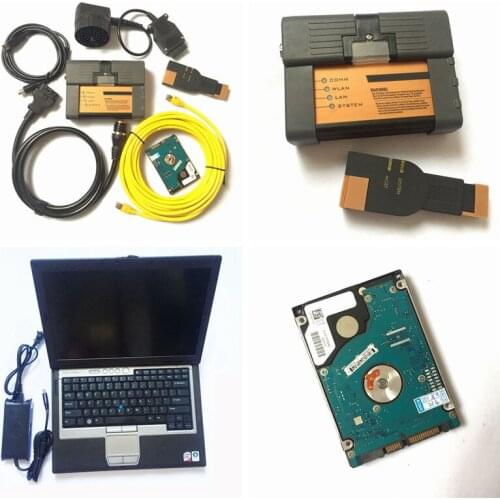 For bmw icom 2 b c with laptop d630 ram 4g with software expert mode 500gb hdd multi languages ready to use diagnostic