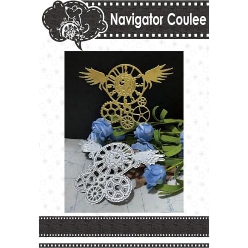 Steampunk Cutting Mold 2021 New Arrival Frame Clock Gear Dead Scrapbook Metal Decoration Clear Stamp DIY Craft Idea