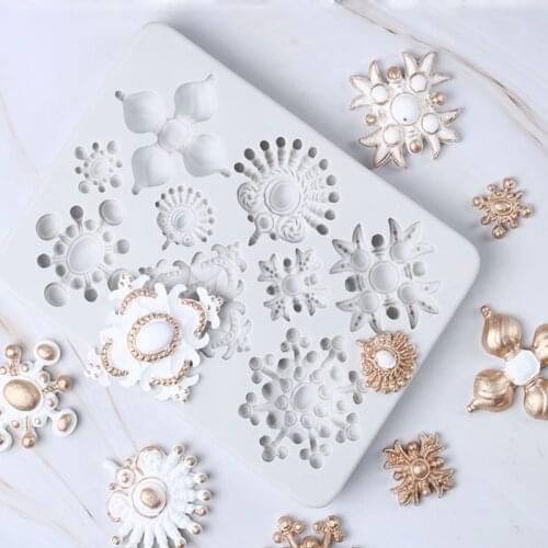 Euporean Pattern Jewelry Mould Silicone Mold Fondant Cake Decorating Tool Gumpaste Sugarcraft Chocolate Forms Bakeware