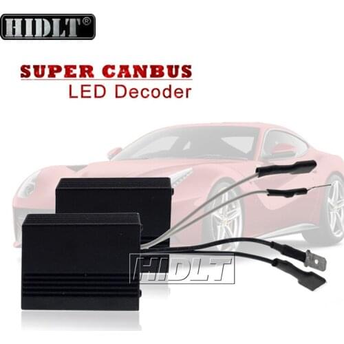 HIDLT 2PCS H1 H3 H7 H8 H11 9005 HB3 9006 HB4 9012 Car LED Decoder Resistor EMC Canbus Canceller Harness Wire For Car Headlight