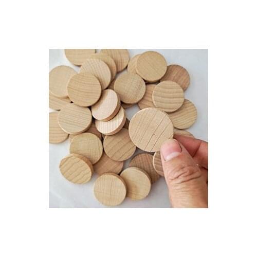 20pcs 30MM Unfinished Wooden Circles Natural Unfinished Round Disc Circle Wood Cutouts Wood Pieces Wooden Cutouts Ornaments