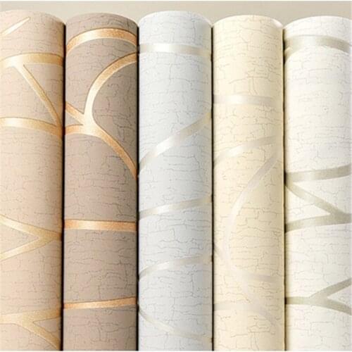 Non-woven european glossy stylish blue beige white modern damask wallpaper living room modern luxury wall paper for bedroom