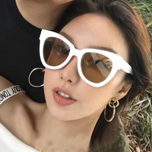 Sexy Cat Eye Sunglasses Women Brand Designer Mirror Black Sun Glasses Female Fashion Shades Streetwear Eyewear UV400