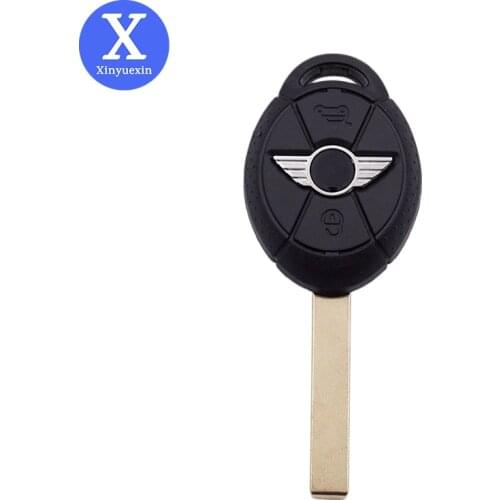 Xinyuexin 3 Buttons Remote Car Key Replacement Shell Case Fob Fit for BMW Mini Cooper S R50 R53 Blank Car Key High Quality