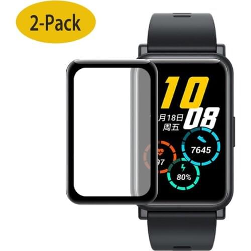 3D Curved Full Edge Screen Protector Film for Huawei Watch Fit /Honor Watch ES Smartwatch Soft Protective Film Cover Protection