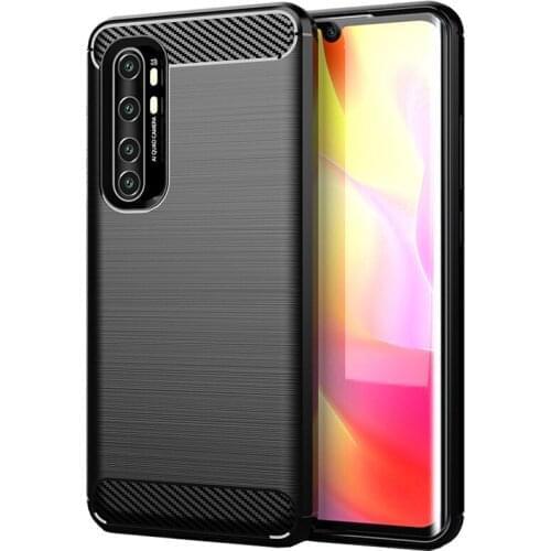 Protective Cover Shock-Absorption Flexible TPU Rubber Case+Screen Protector for Xiaomi Mi Note 10 /Mi Note 10 Pro CC9 Pro