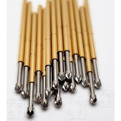 1.5MM Diamond Head Probe P100-LM2 Huarong Test Pin 33.4MM Pogo Pin 100MIL